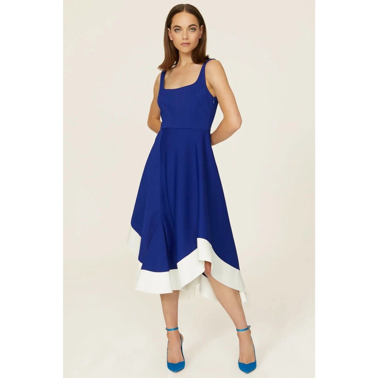 Esteban Cortazar Collective Blue Flamenco Dress Size 14 ($750)
